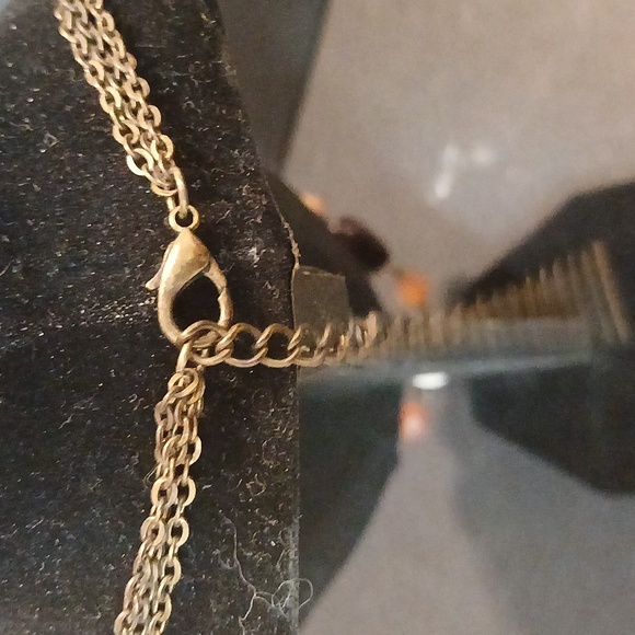 Triple layer boho faux stone necklace - Picture 6 of 8